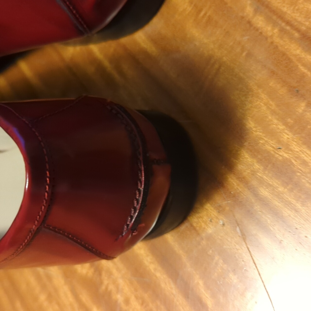 LK Bennett Burgundy Leather Loafers - Picture 5 of 9